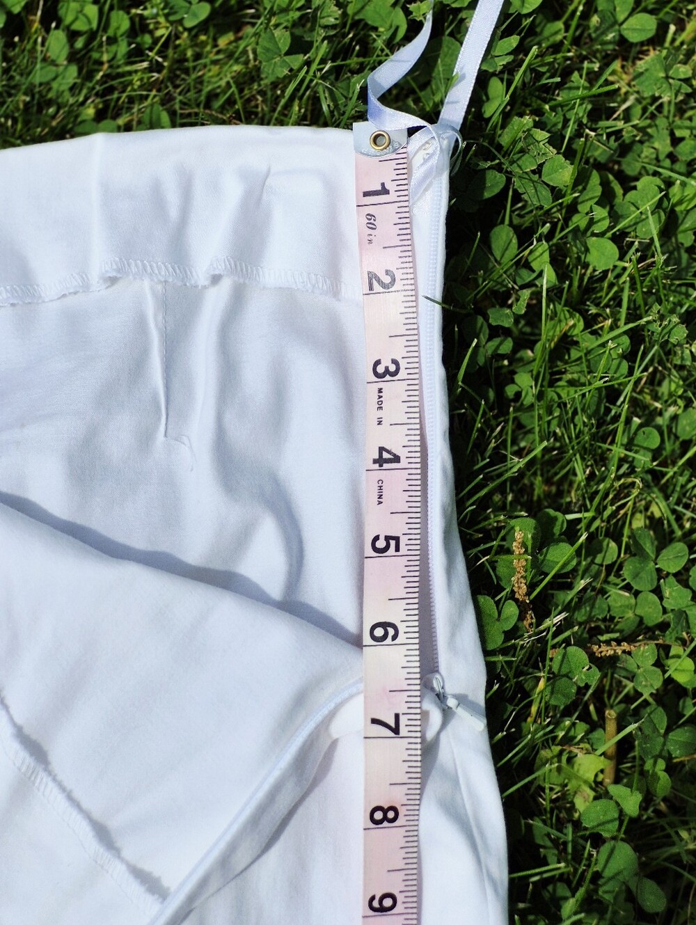 VINTAGE Lauren Ralph Lauren PETITE White Cropped Cotton Pants 10P - Picture 4 of 11